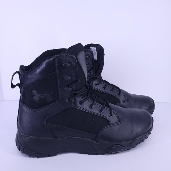 Under Armour Stellar Tactical Boots Mens 10 Black Combat Military - Picture 4 of 15